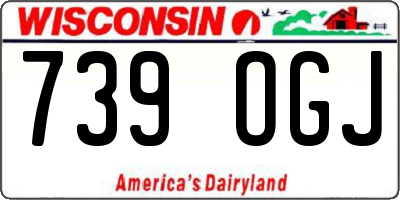 WI license plate 739OGJ