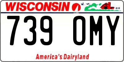 WI license plate 739OMY
