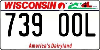 WI license plate 739OOL