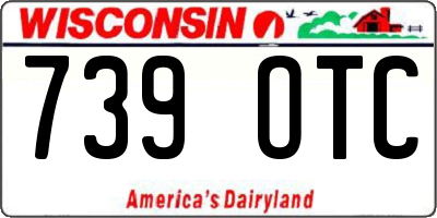 WI license plate 739OTC