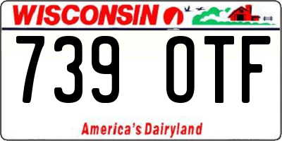 WI license plate 739OTF