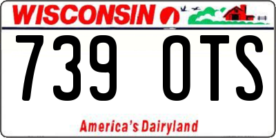 WI license plate 739OTS