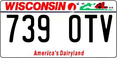 WI license plate 739OTV