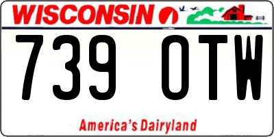 WI license plate 739OTW