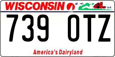 WI license plate 739OTZ