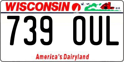 WI license plate 739OUL
