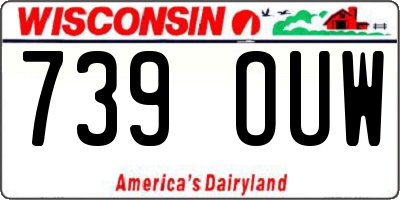 WI license plate 739OUW