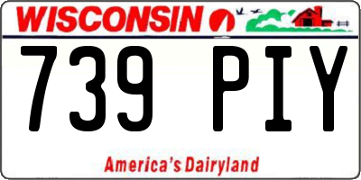 WI license plate 739PIY