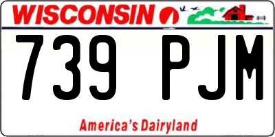 WI license plate 739PJM