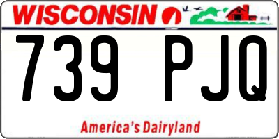 WI license plate 739PJQ