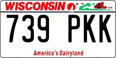 WI license plate 739PKK