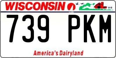 WI license plate 739PKM