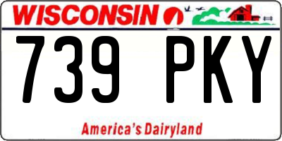 WI license plate 739PKY