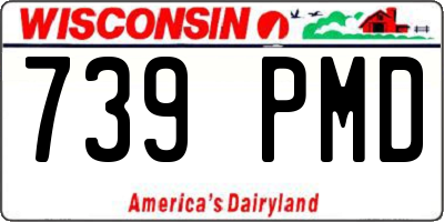WI license plate 739PMD