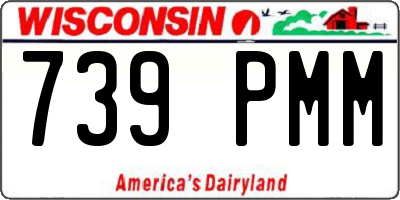 WI license plate 739PMM