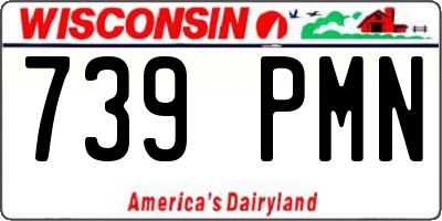 WI license plate 739PMN