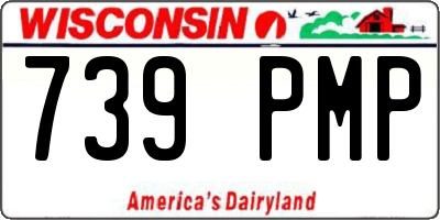 WI license plate 739PMP