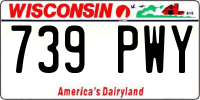 WI license plate 739PWY