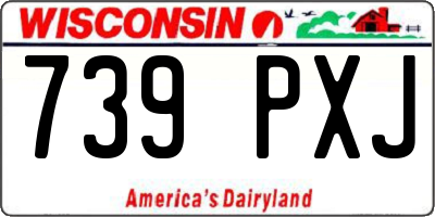 WI license plate 739PXJ