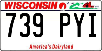 WI license plate 739PYI