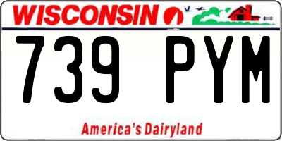WI license plate 739PYM