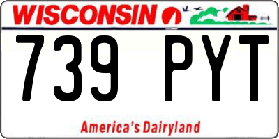 WI license plate 739PYT