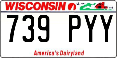 WI license plate 739PYY