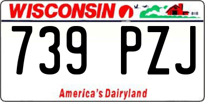 WI license plate 739PZJ