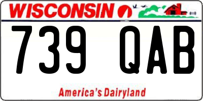 WI license plate 739QAB