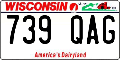 WI license plate 739QAG