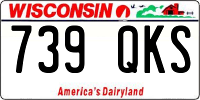 WI license plate 739QKS