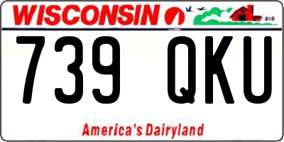 WI license plate 739QKU