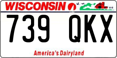 WI license plate 739QKX