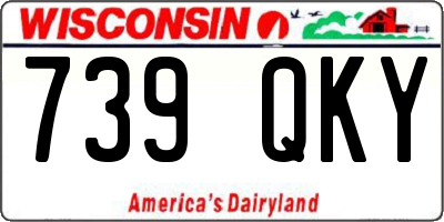 WI license plate 739QKY