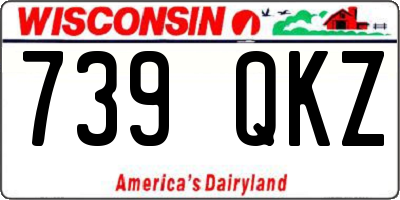 WI license plate 739QKZ