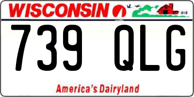 WI license plate 739QLG
