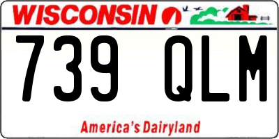 WI license plate 739QLM