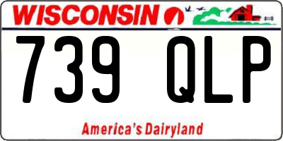 WI license plate 739QLP