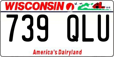 WI license plate 739QLU