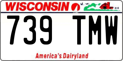 WI license plate 739TMW