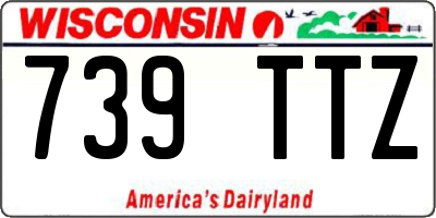 WI license plate 739TTZ