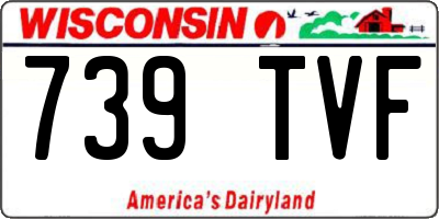 WI license plate 739TVF