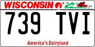 WI license plate 739TVI