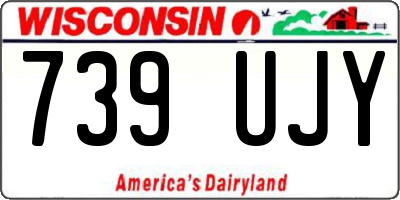 WI license plate 739UJY