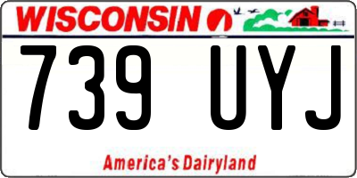 WI license plate 739UYJ