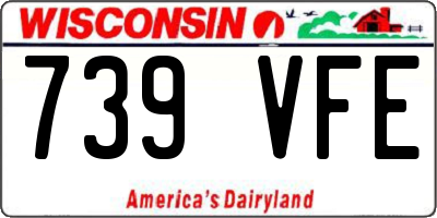 WI license plate 739VFE