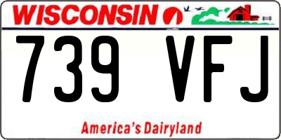WI license plate 739VFJ