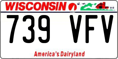 WI license plate 739VFV