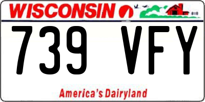 WI license plate 739VFY