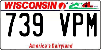 WI license plate 739VPM